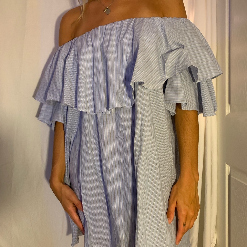 Ruffled Off The Shoulder Dress